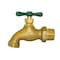 Thrifco Plumbing 1/2 Inch MIP x 3/4 Inch GHT SSS Brass Hose Bibb, ARROWHEAD 6415099 - alternate 1